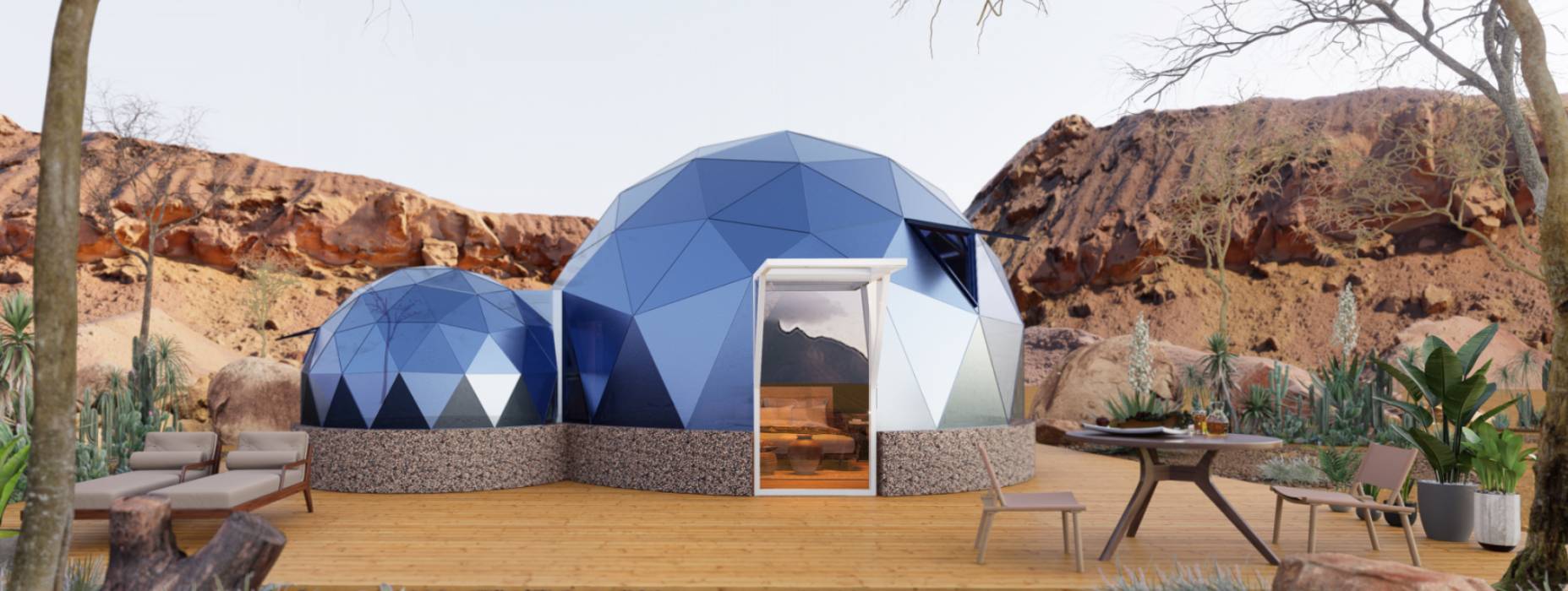 通河县球形智能光伏玻璃星空房